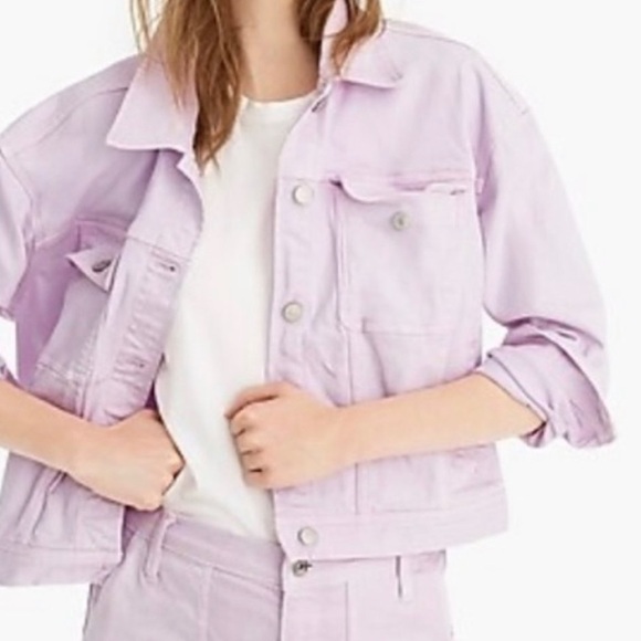 J.Crew Lavender Jean Jacket M